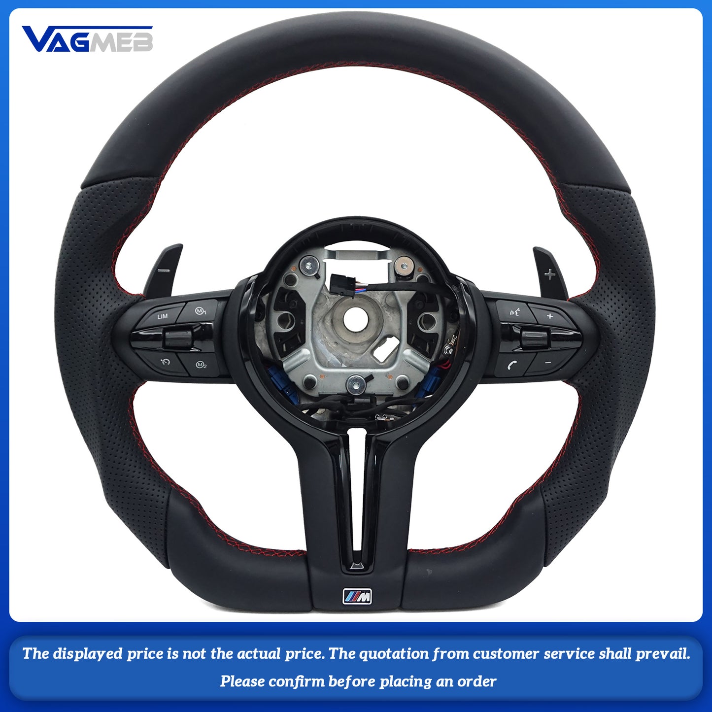 For BMW F30 F32 F10 F20 F07 F01 E46 E60 E90 M3 M5 M6 steering wheel