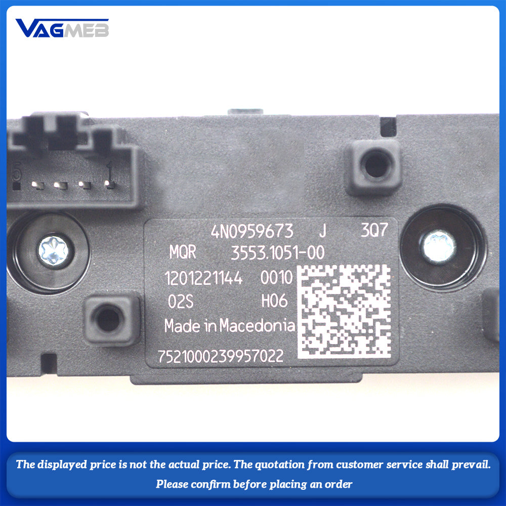 For Audi A6 C8 A7 A8 Q7 Q8 PDC Parking Radar Switch Silver Chrome Multi function Switch 4N0 959 673 J