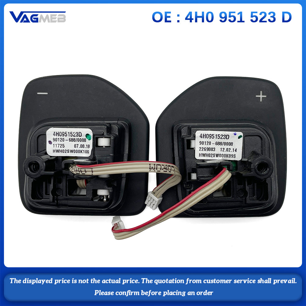 For Audi A5 A6 A7 A8 Q3 Q5 Q7 Car Steering Wheel Shift Paddles 4H0 951 523D