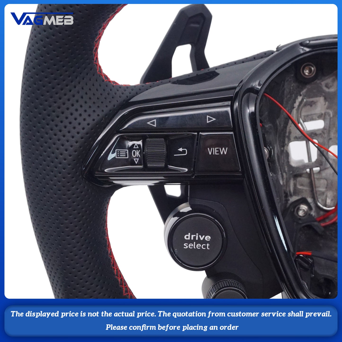 Forged Carbon Fiber Steering Wheel with heating For Audi A4 B9 A5 A3 S4 S5 RS4 RS5