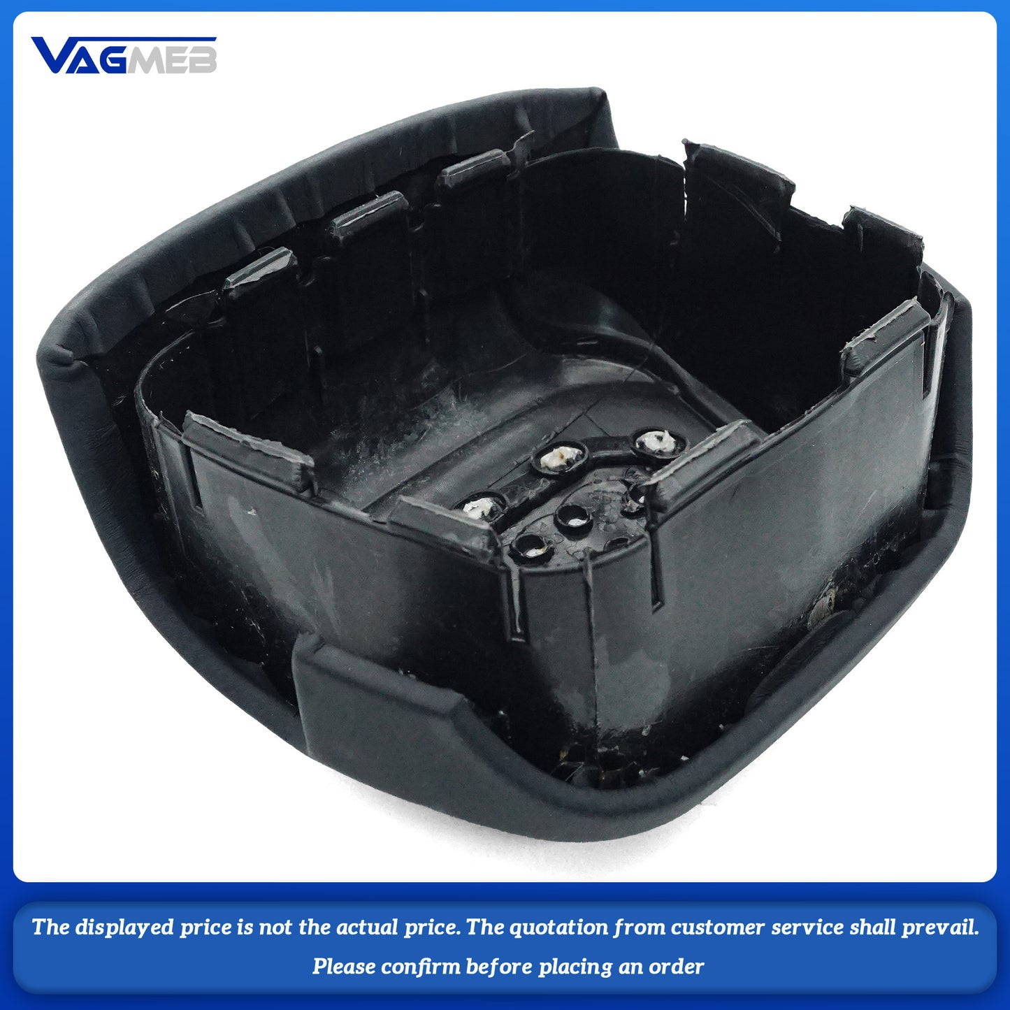 Dyed red thread Steering wheel airbag cover multifunction steering wheel For Audi Q3 FY Dyed red thread