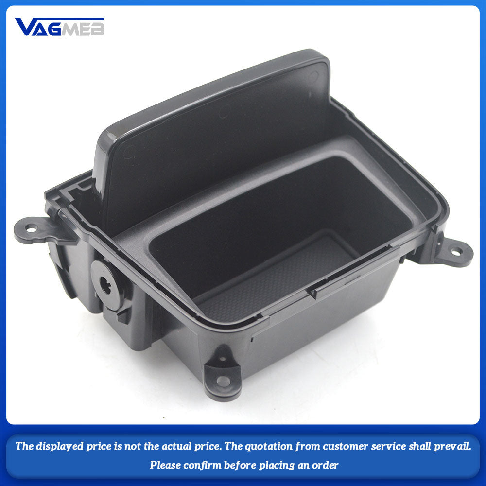 For Audi A4 B9 A5 Q5, piano black central control miscellaneous box with baked paint, Car Accessories