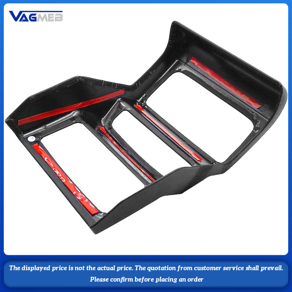 For Audi Q5FY 2018-2024 Rear Air Conditioning Outlet Protective Cover Lnterior Leather Protective Cover Decorative Frame Cover
