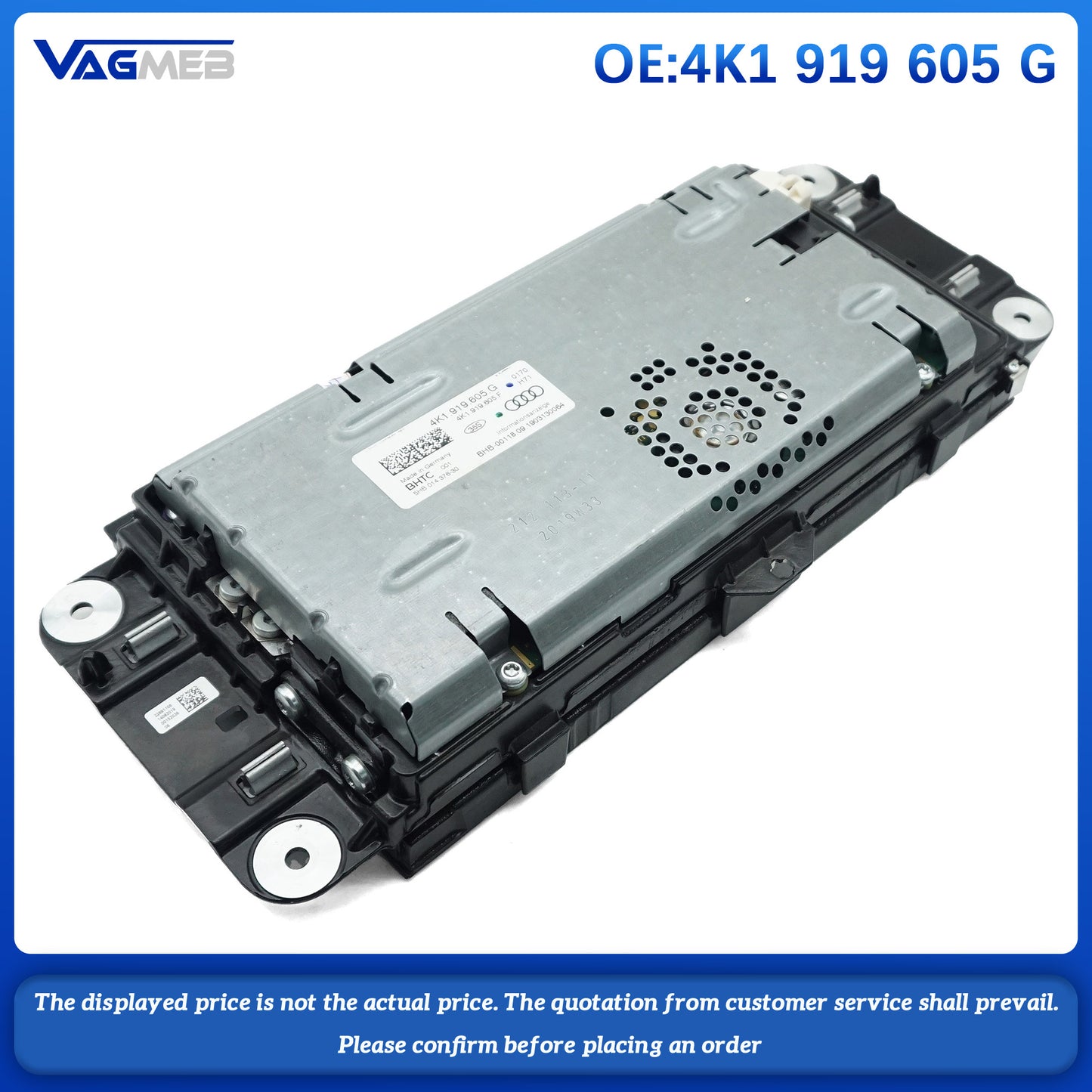 For Audi A6C8 10.1-inch screen 4K1 919 605 G