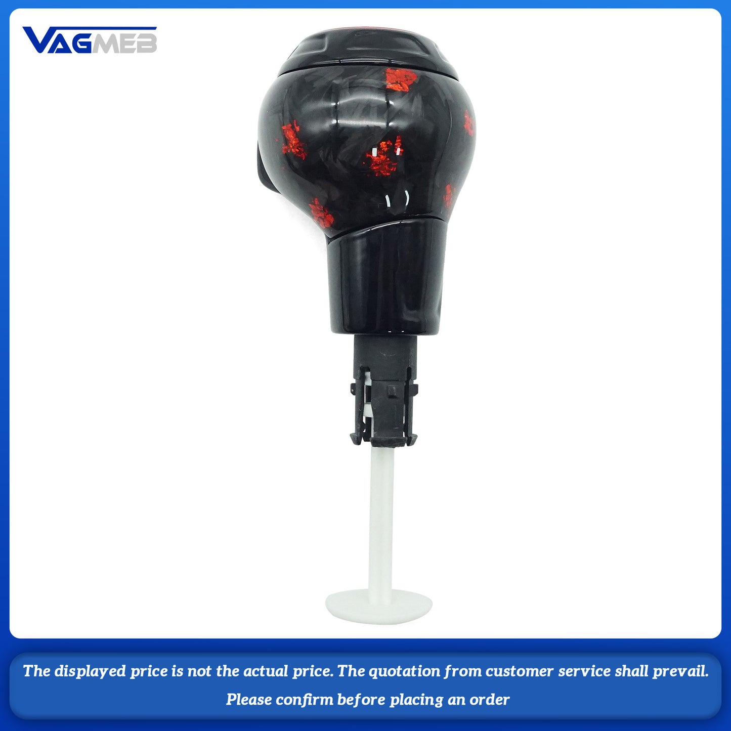 Red forged carbon Shift Knob Electronic Shift Handle For A6 C7 VW Golf MK6 MK7 R GTI Slien