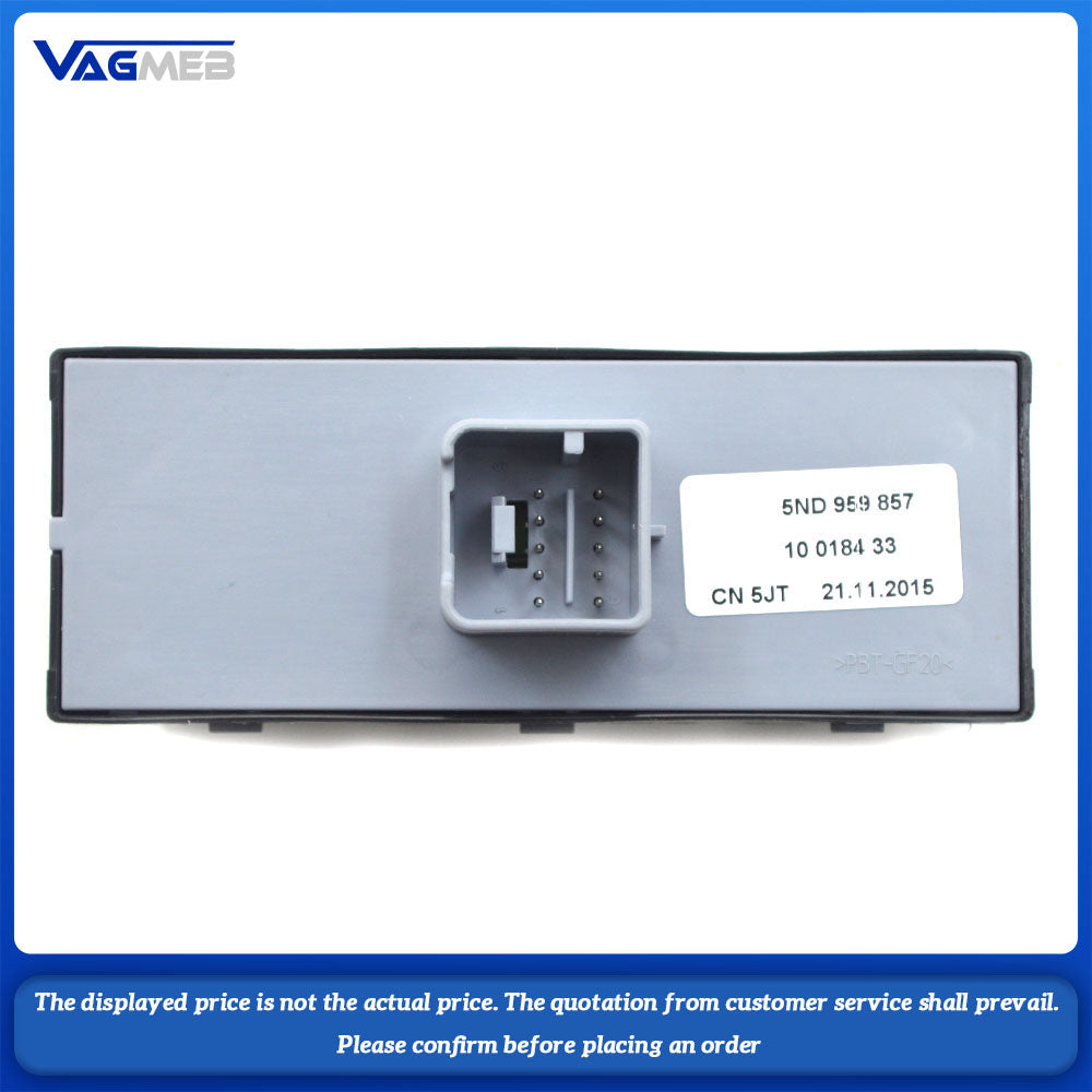 Master Power Window Control Switch For VW Jetta Tiguan Golf GTI MK5 MK6 Passat B6 CC Seat Leon MK2 5ND 959 857