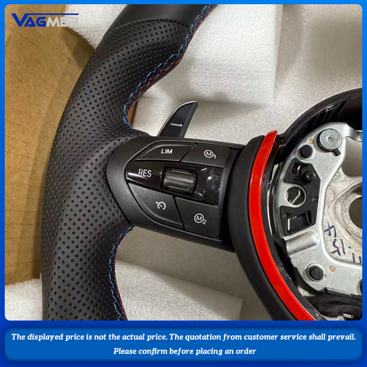Leather Car Steering Wheel For BMW M M3 M4 M5 M6 F10 F30 F20 F31 F32 F33 F35 F36 F06 F12 F13 F15 F16 F25 F34 F80 Car Accessories