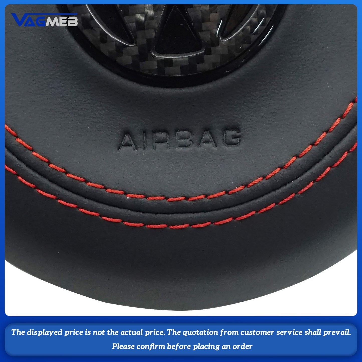 ABS Interior Steering Wheel Emblem For VW Golf MK7