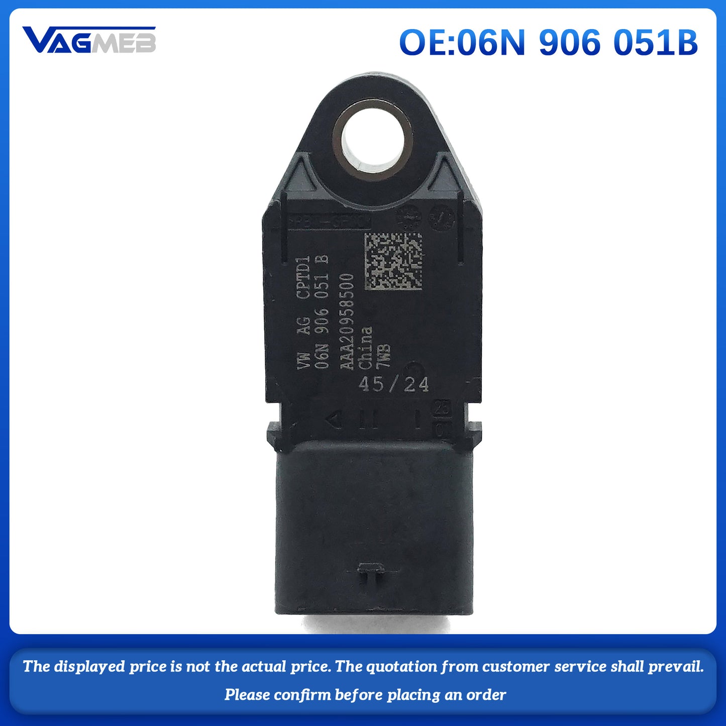 Engine Air Injection Pressure Sensor For Audi Q5 A6C8 06N 906 051B