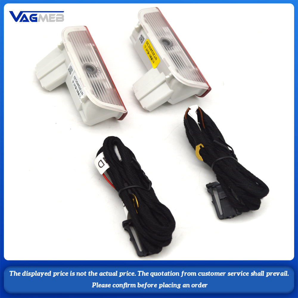 NNR-1Set Car Door Light LED Welcome Lamp DIY Logo Projector Light with Flash Warning Light Function