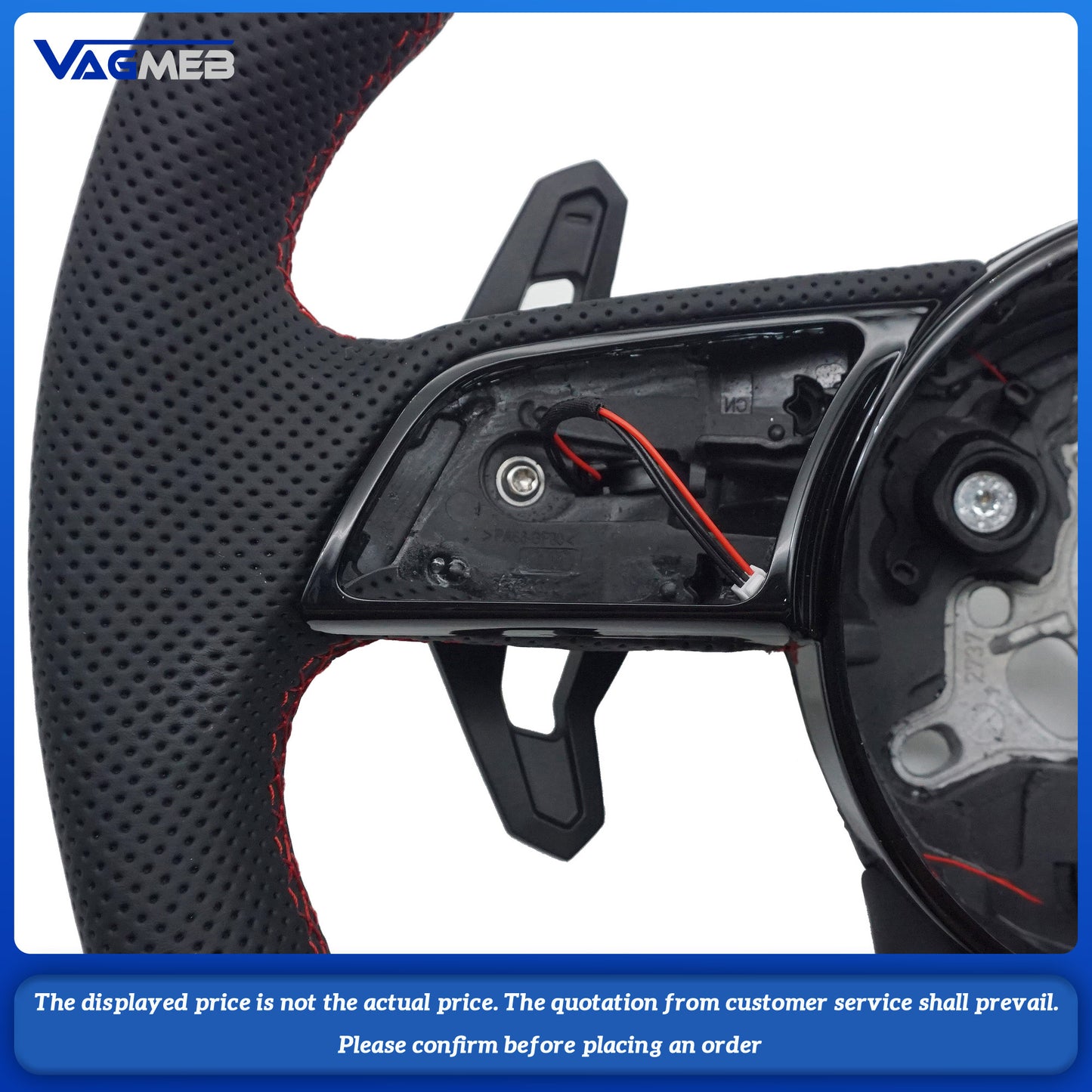 For Audi S logo A4B9 steering wheel