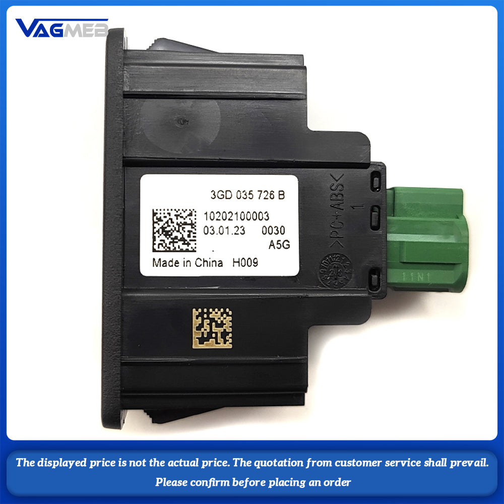 For Passat B8 CC Arteon Variant B8 Golf Variant type-c usb switch 3GD 035 726B