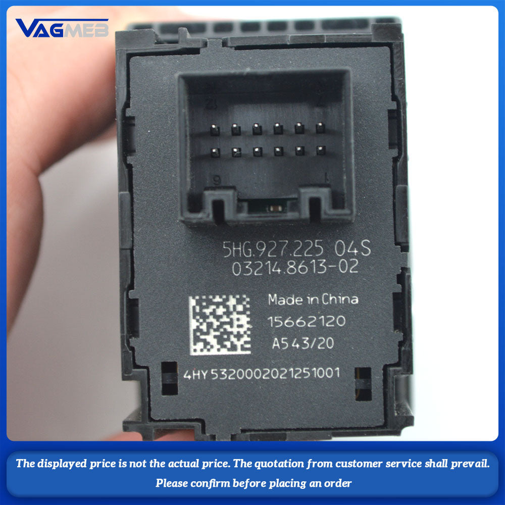 Electronic Handbrake Parking Switch Auto Hold Switch Button for VW Caddy Golf Mk8 2020 2021 2022 2023 5HG 927 225
