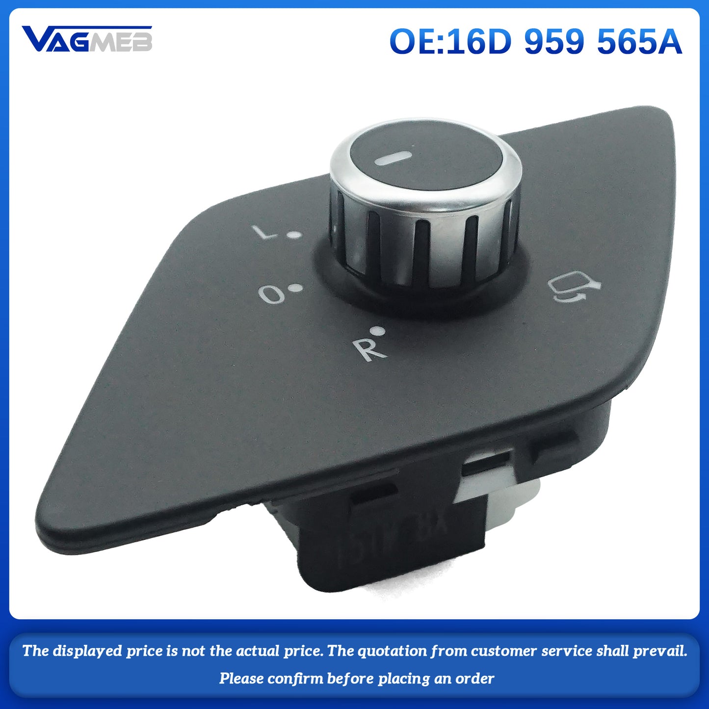 Folding heated rearview mirror switch control knob button for VW Jetta MK6 2012 16D 959 565A