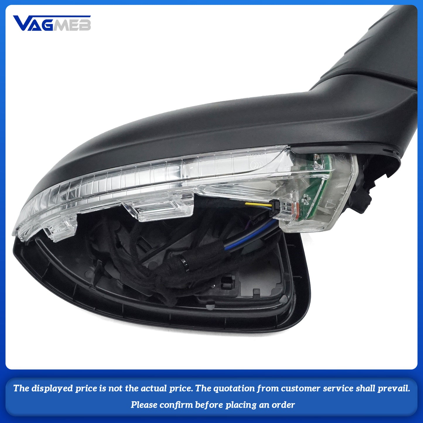 For VW Touran MK2 Folding Mirror Half Assembly Car Door Outside Rear View Mirror