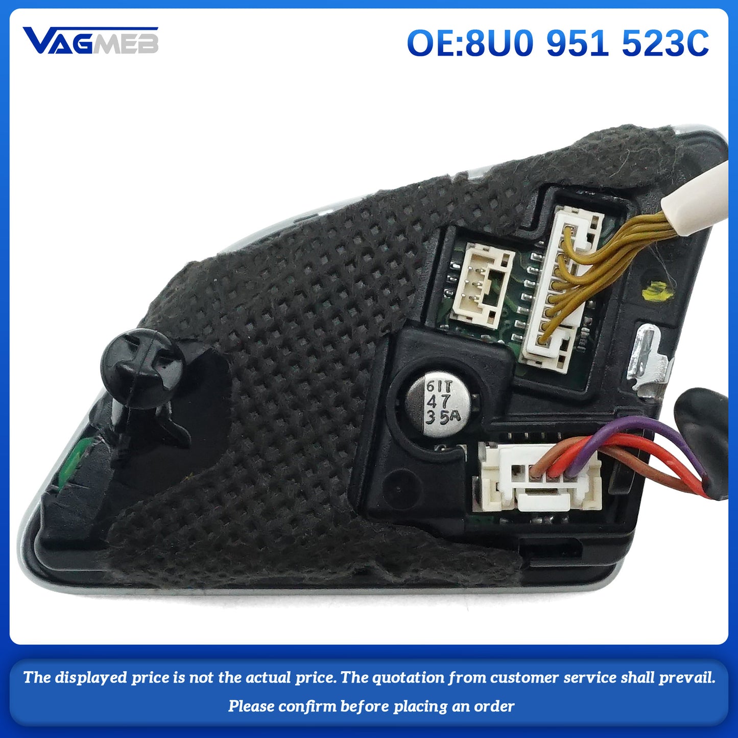 For Audi A3 Steering Wheel Key Button Assembly Accessories