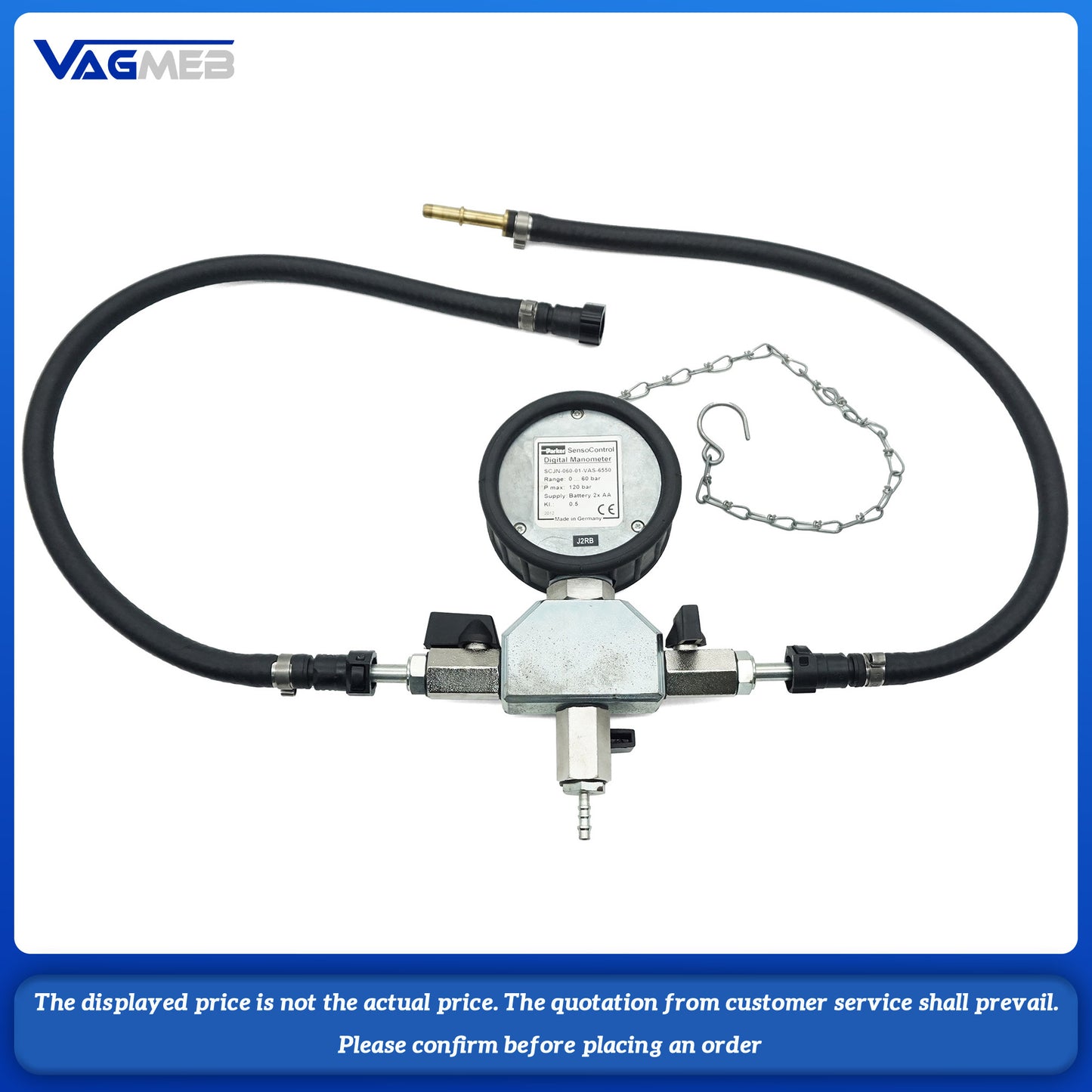 For Audi Original factory fuel pressure Test Scale VAS 6550