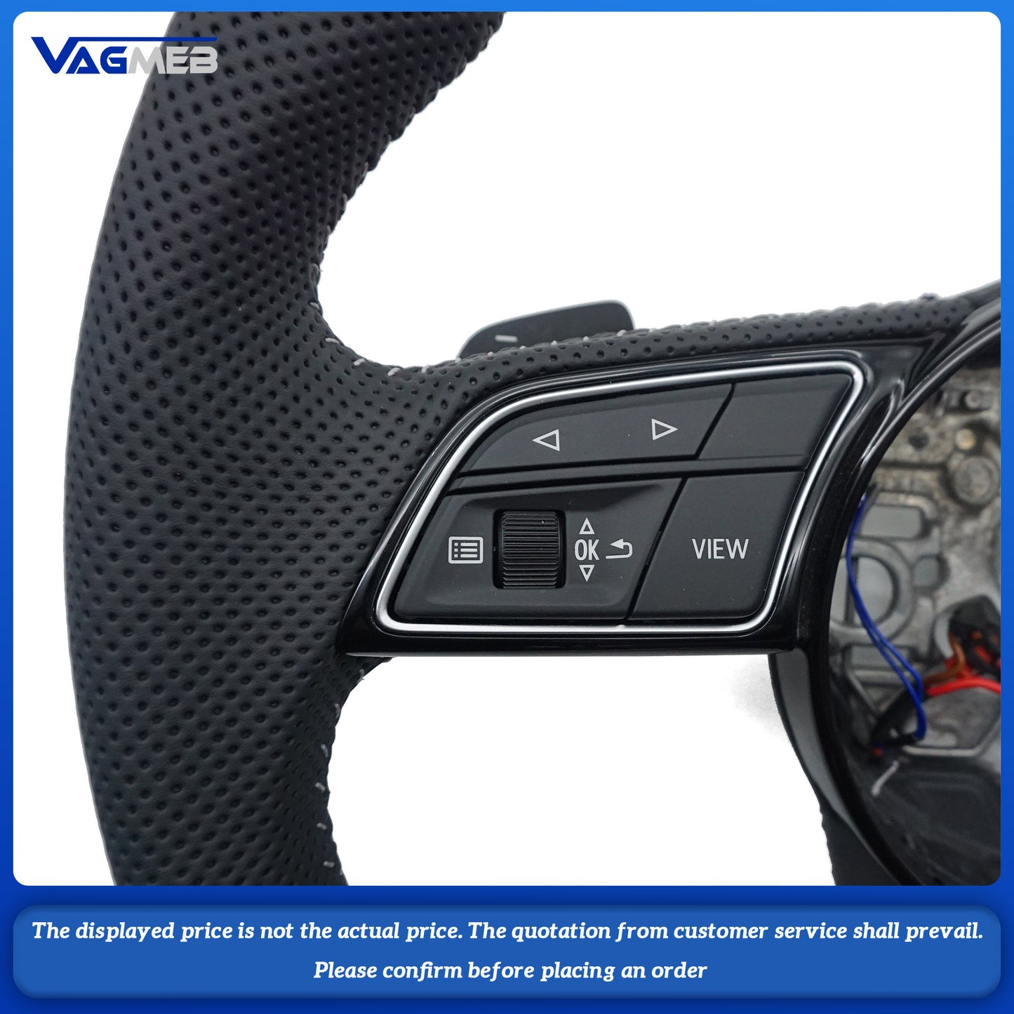 For Audi S logo A3 8V steering wheel with heating
