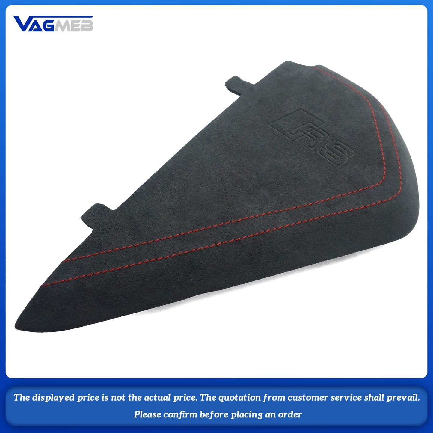 For Audi A4L dashboard cover RS logo (brushed red line)