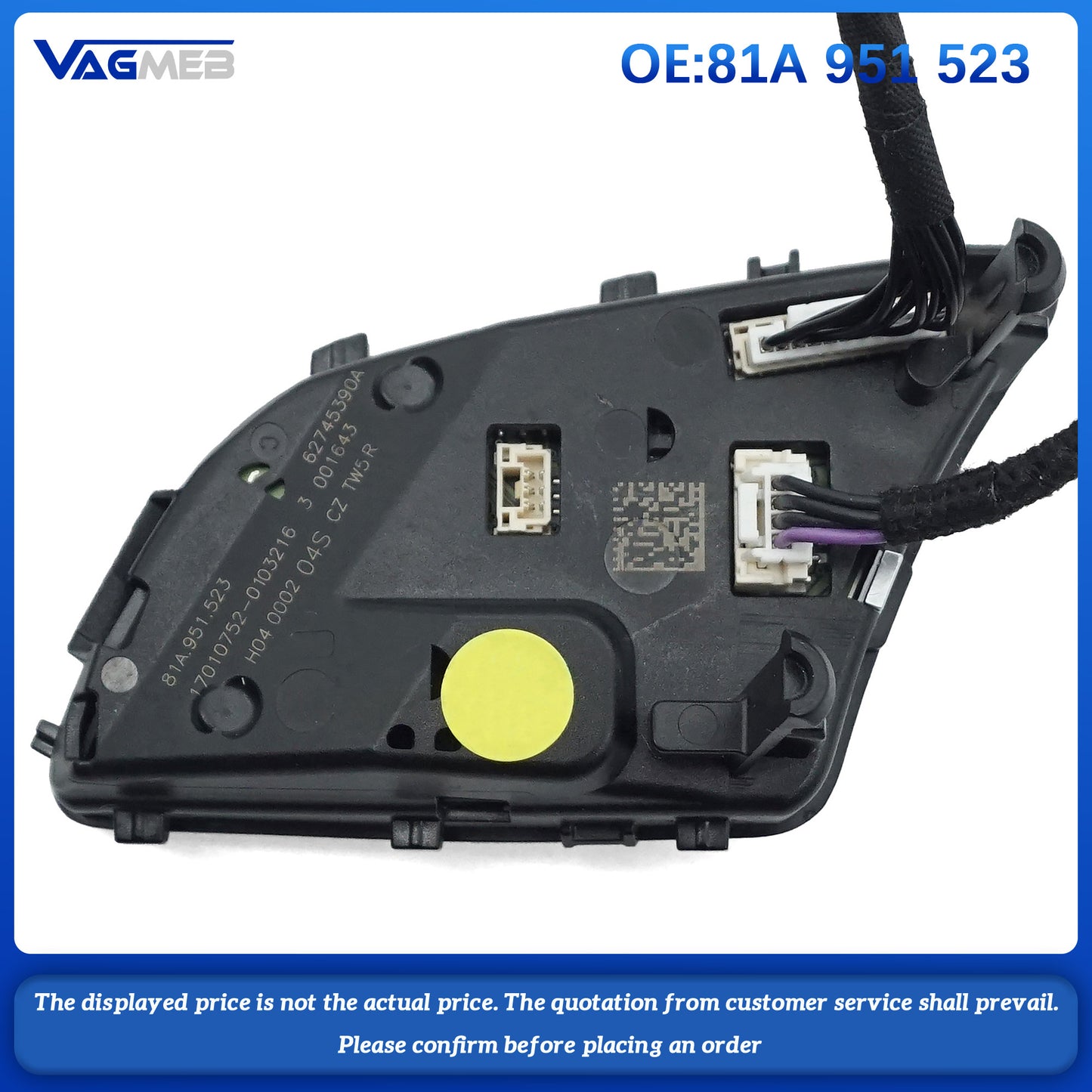 For Audi A3 Q2 Multifunctional Steering Wheel Key Button Assembly 81A 951 523