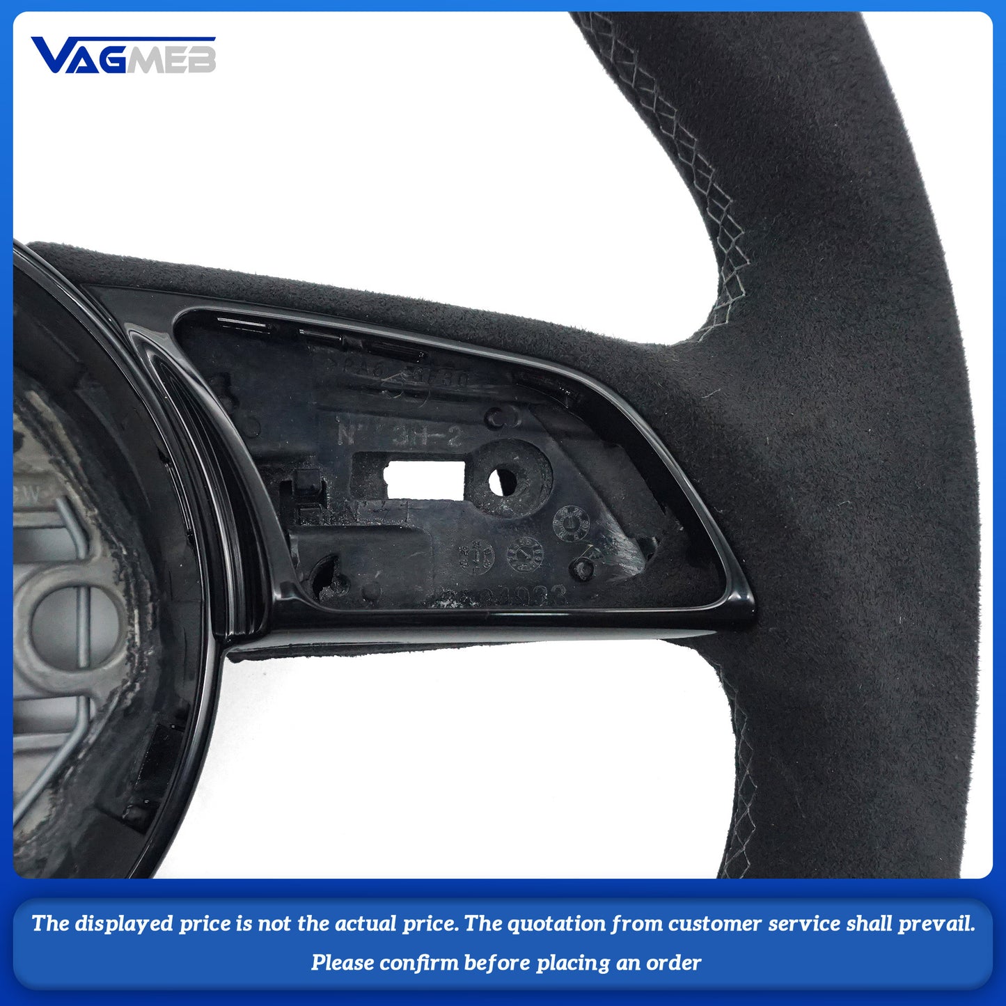 Custom high quality carbon fiber steering wheel For Audi RS logo RS3
