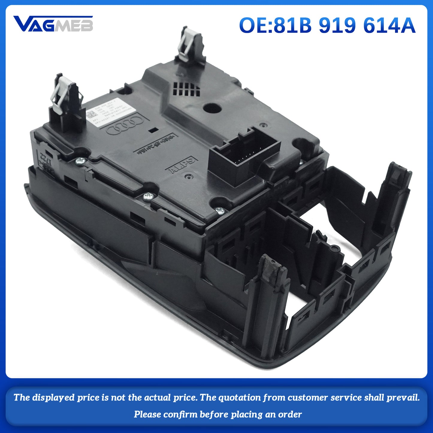 For Audi Q2L Multimedia panel MMI panel volume adjustment control panel Central control multimedia switch knob 81B 919 614A