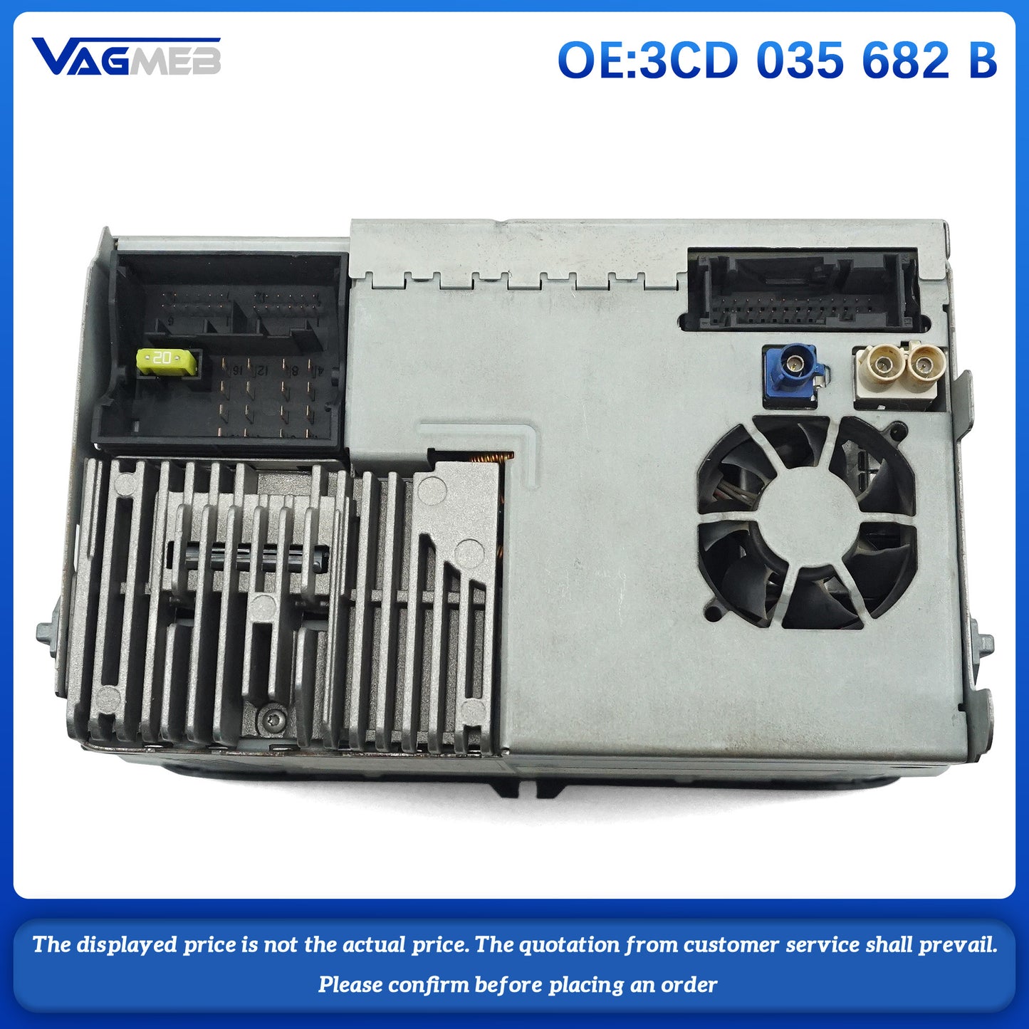 DVD radio navigation unit touch display screen For VW PQ Passat Tiguan Golf OEM RNS510 Car radio 3CD 035 682 B