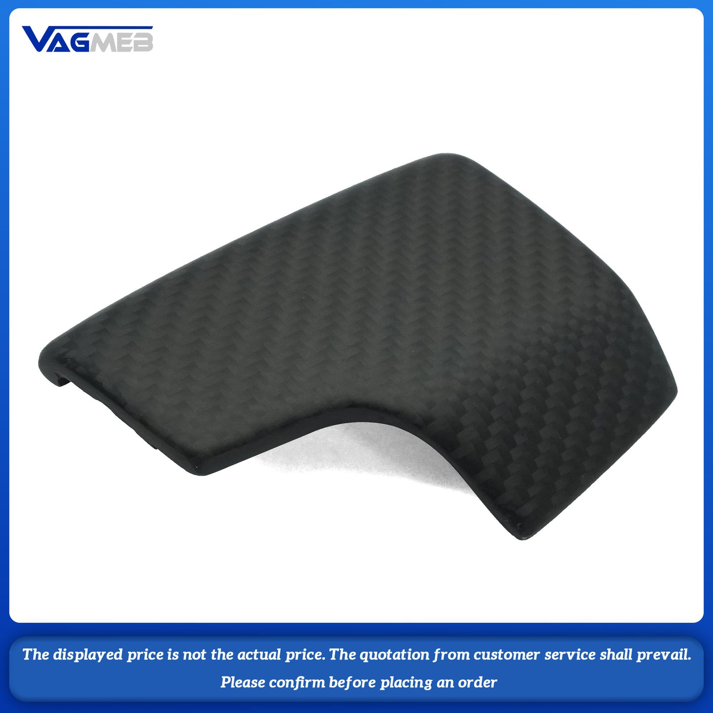 For Audi Q8 Aircraft gearshift knob with matte carbon fiber shift cover
