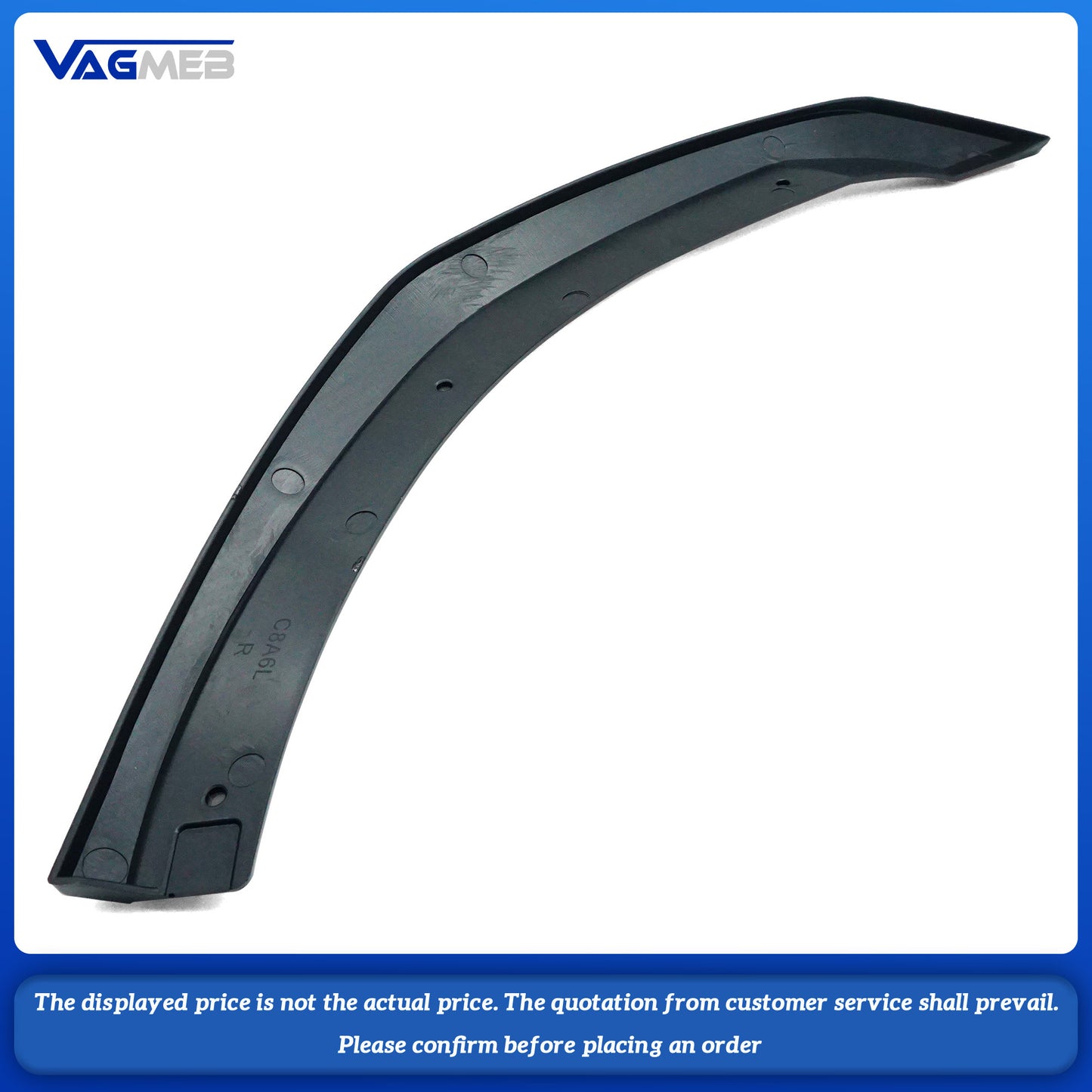 Car Front Bumper Lip Splitter Spoiler Decoration Trim Cover For Audi A6C8