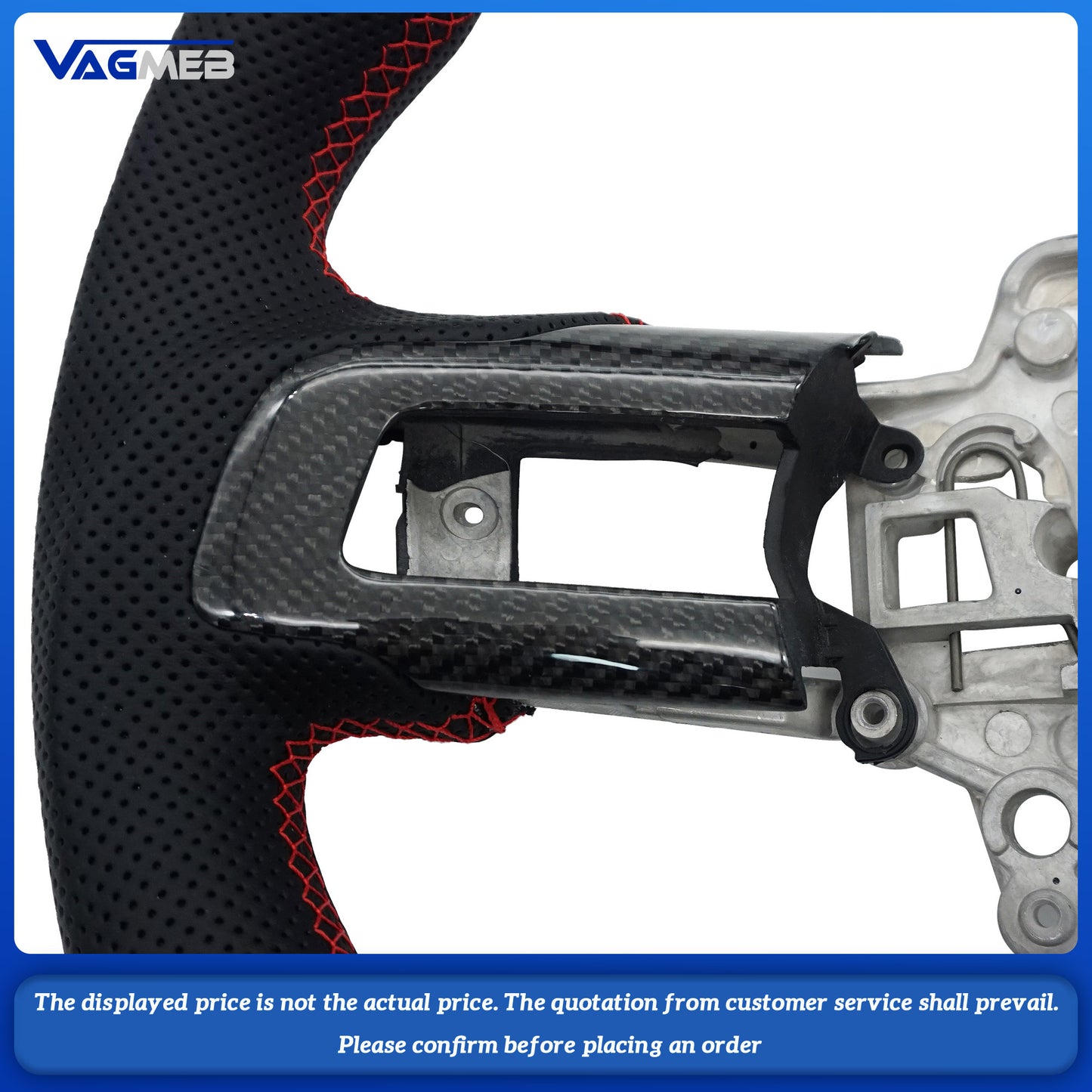 Customized stylized carbon fiber steering wheel For Ford Mustang Sport Wheel 2018