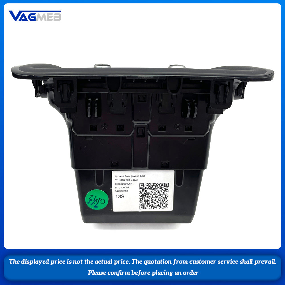 For Skoda New Kodiaq Dashboard Console Air Conditioning Outlet Rear Exhaust Outlet 57H 820 951 C 57H 819 203 E