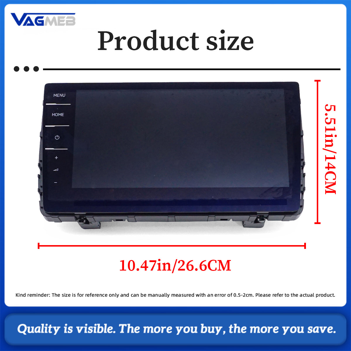 5G6 919 606C 9.2 MIB Touch Screen Display For VW Golf 7 MK7.5 Passat B8 Tiguan