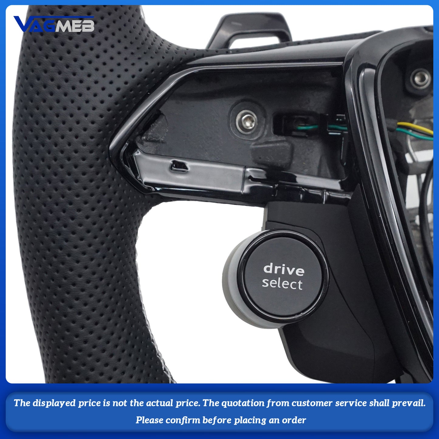 For Audi A6 C8 carbon fiber large shift lever R8 button with heating steering wheel