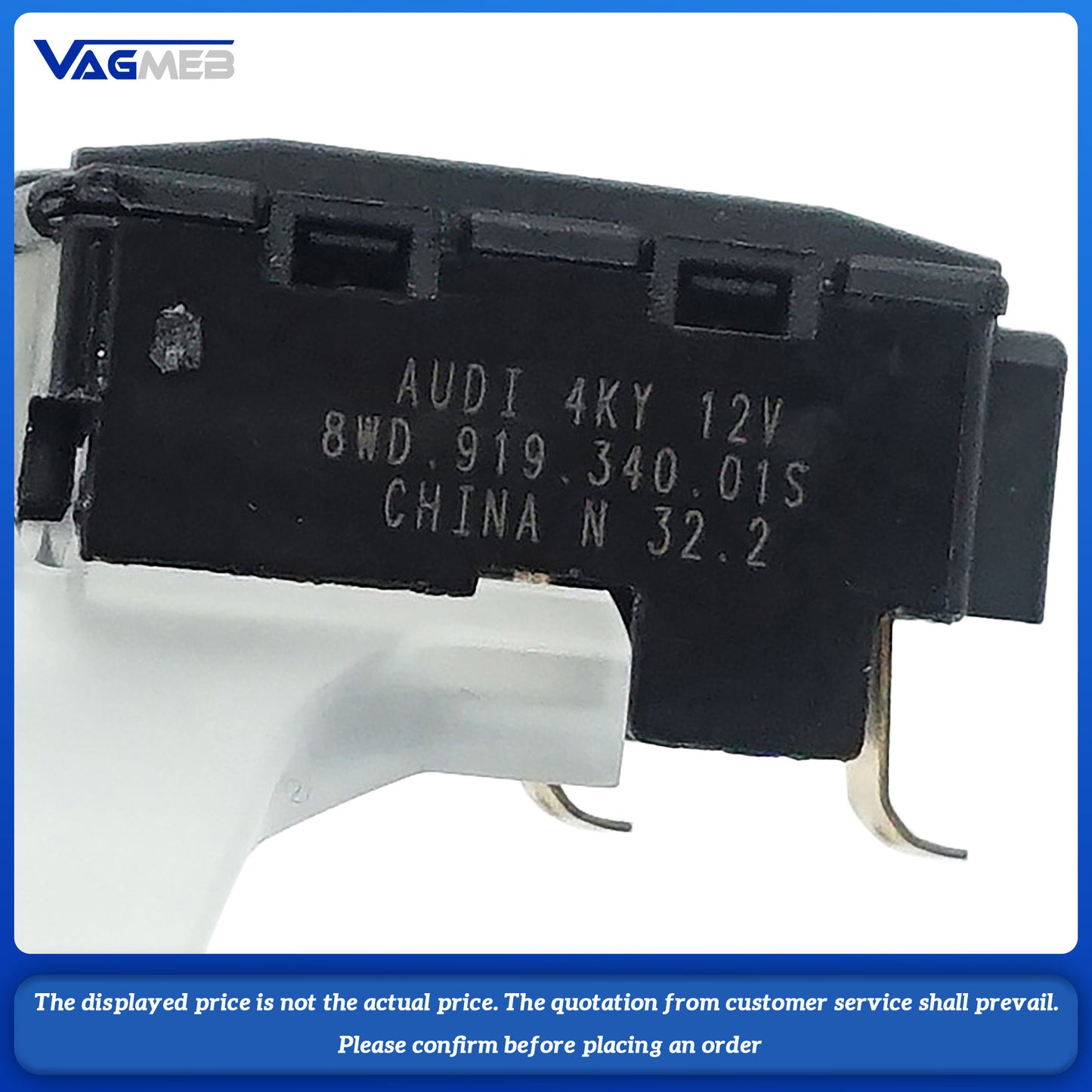 For Audi Q3 F3 Q5 FY Q7 4M Q8 A1 A3 A4 B9 A5 A6 C8 A7 A8 cigarette lighter aperture 8WD 919 340