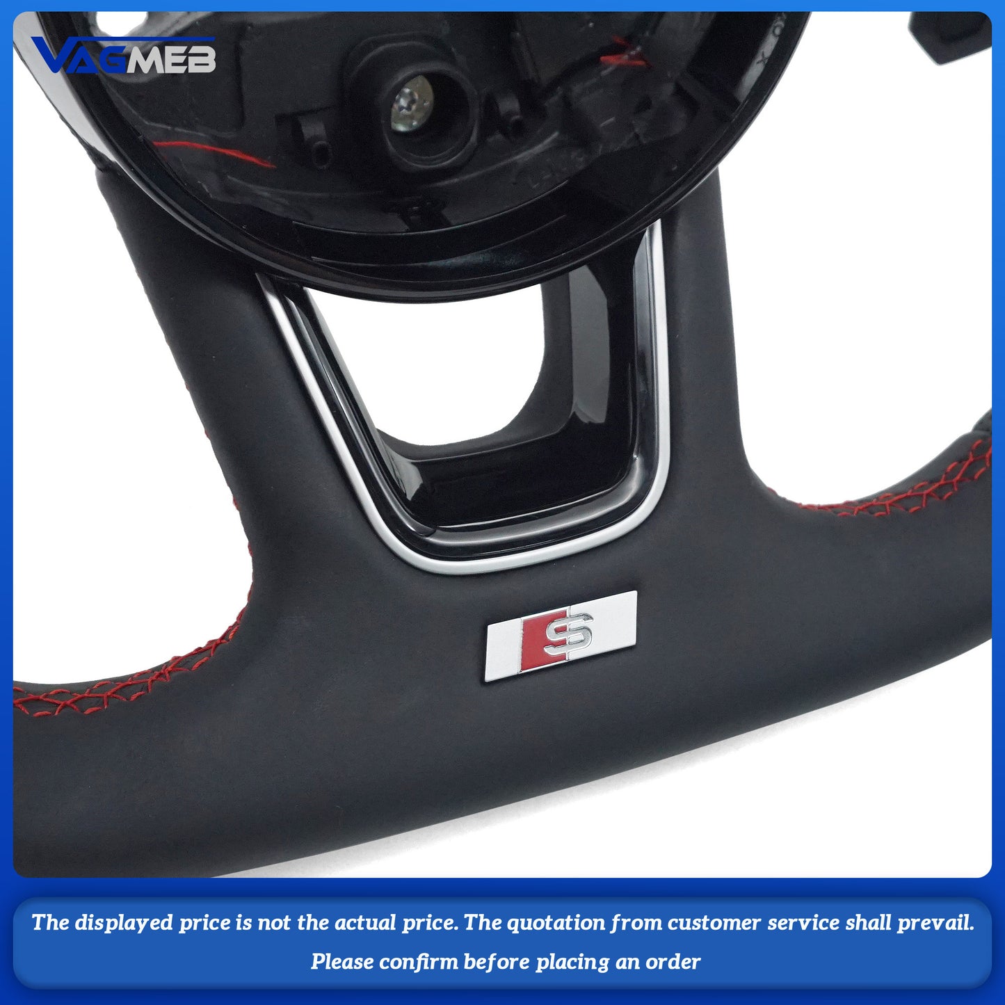For Audi S logo A4B9 steering wheel