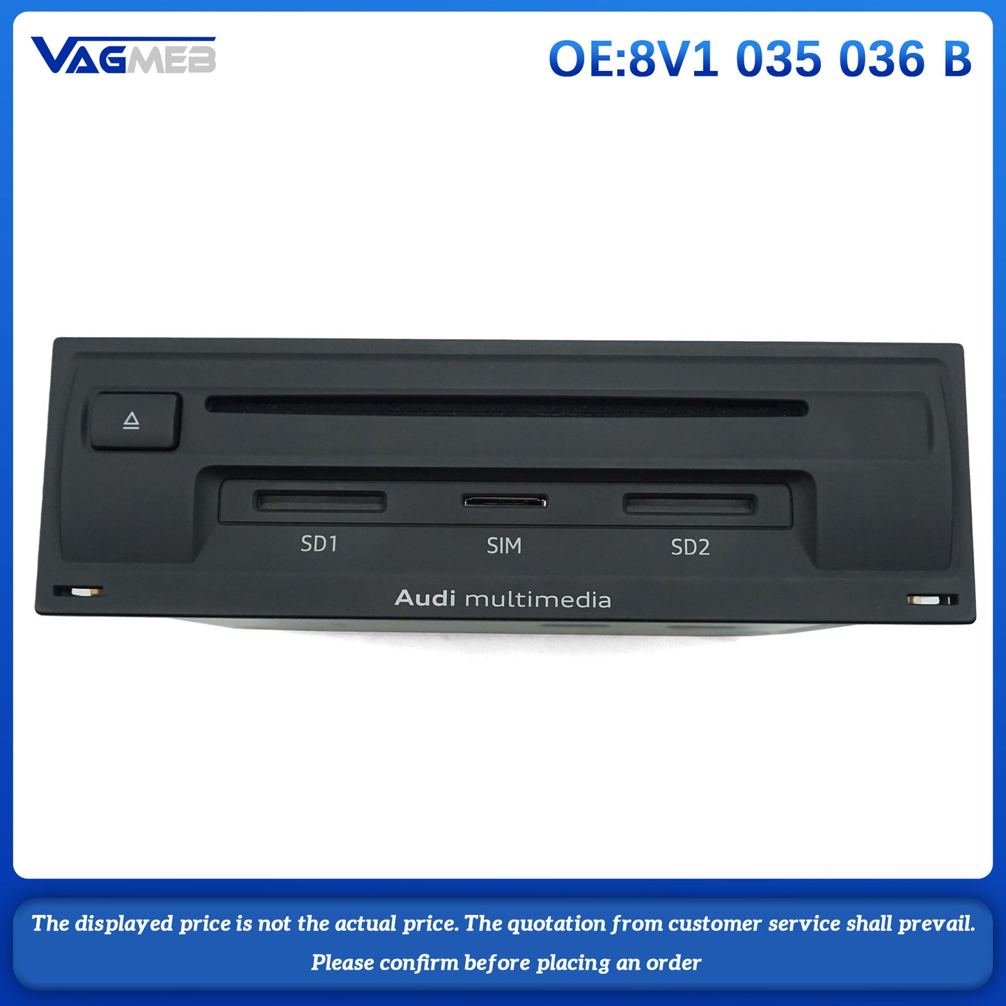 For Harman radio MAIN RADIO For Audi A3 S3 8V1 035 036 B