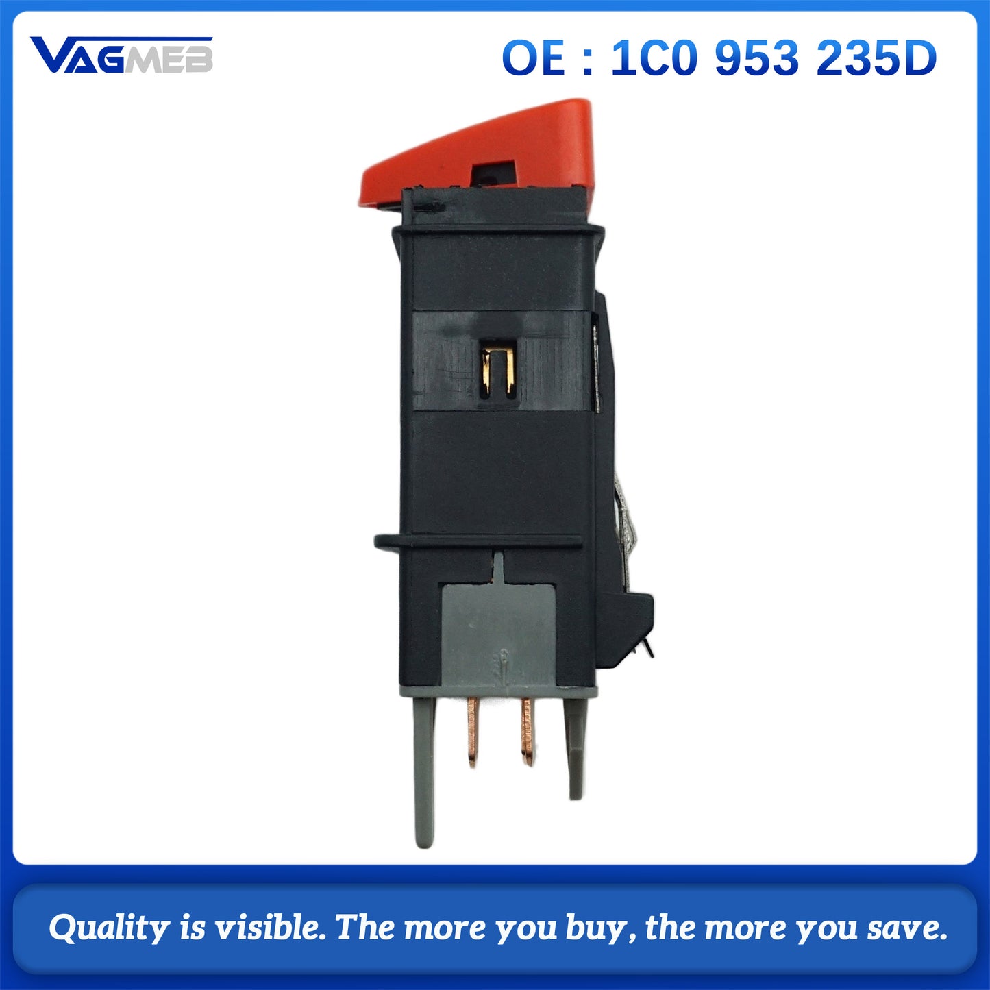 1C0 953 235 D Suitable For VW Polo Automobile Emergency Alarm Light Danger Warning Light Double Flash Switch