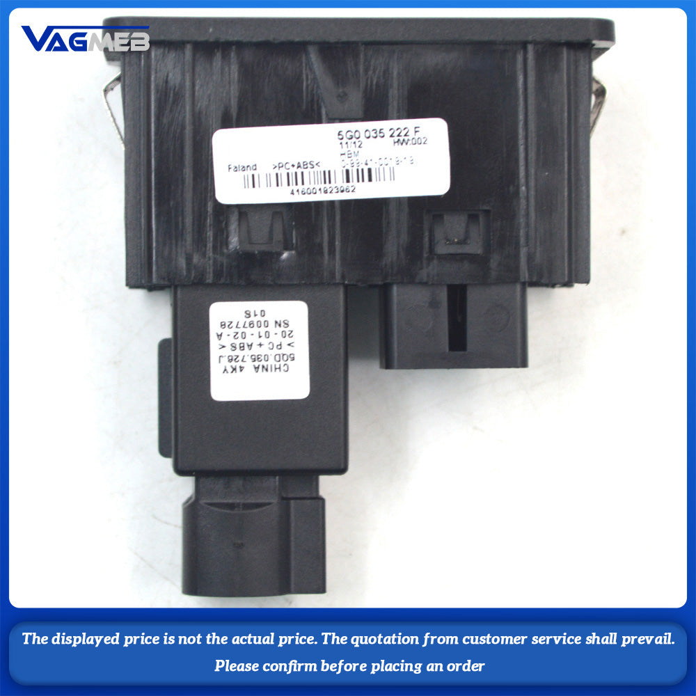 5G0 035 222 F Switch Plug Harness Set MDI USB AMI Install Plug Socket For VW Golf 7 MkII