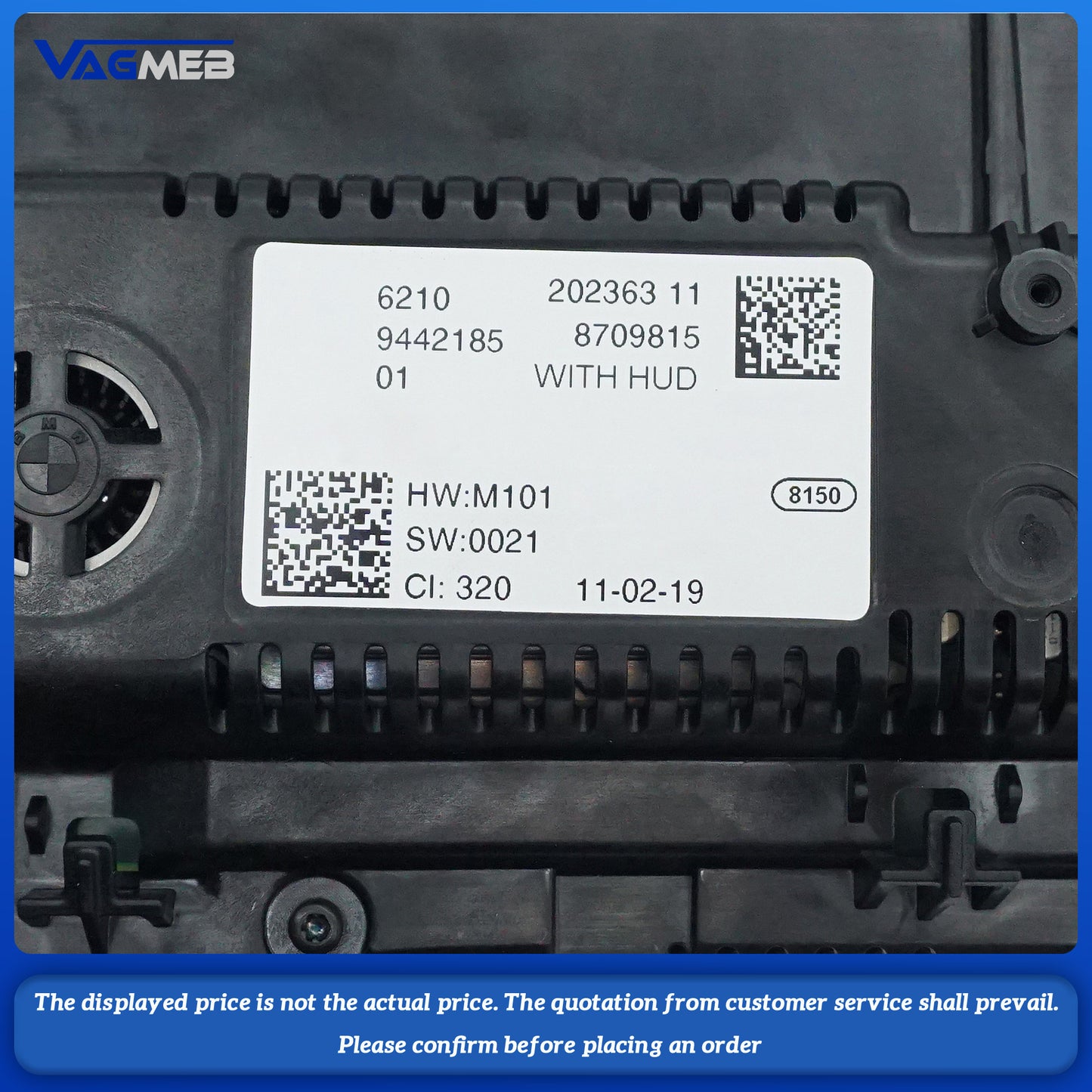 For BMW G30 2020 ID7 supports HUD LCD instrument panel