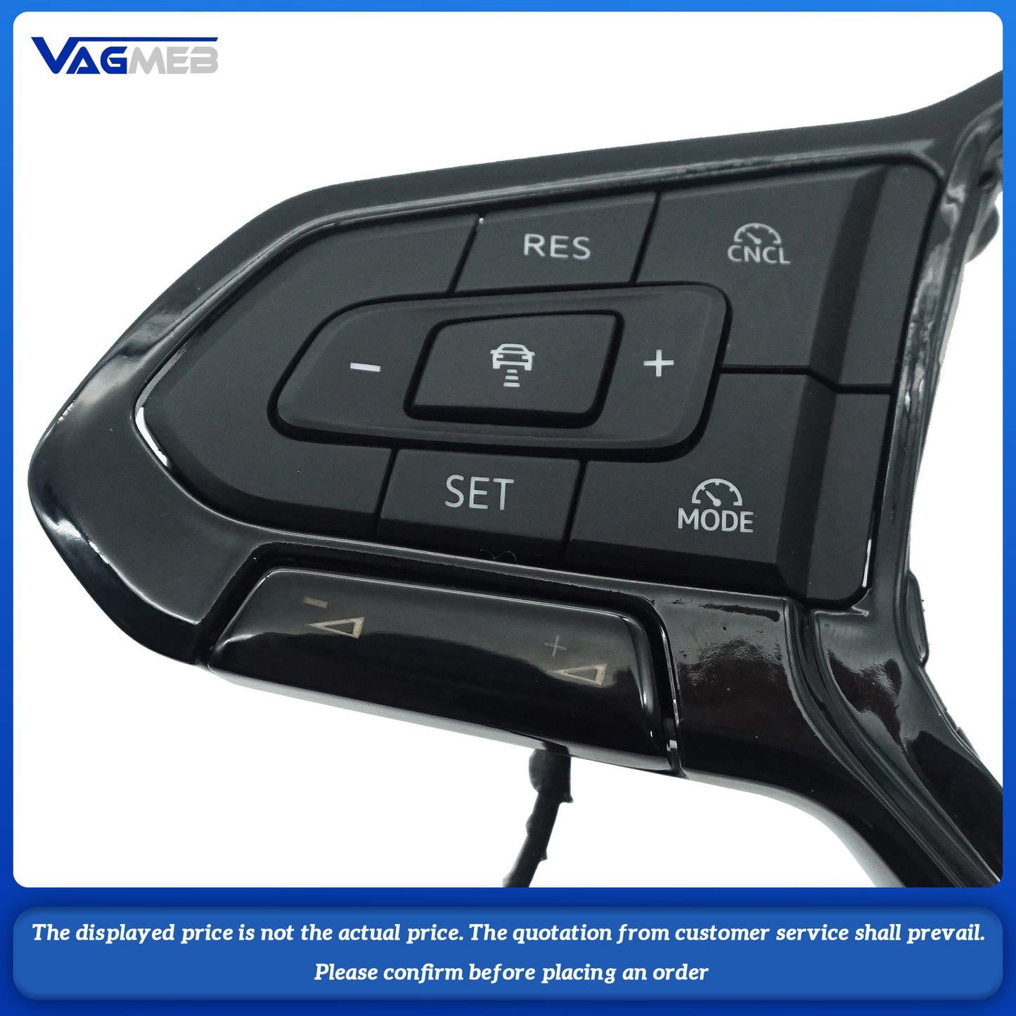 For VW Golf 8 MK8 Equipped with Steering Wheel Frame Mechanical key