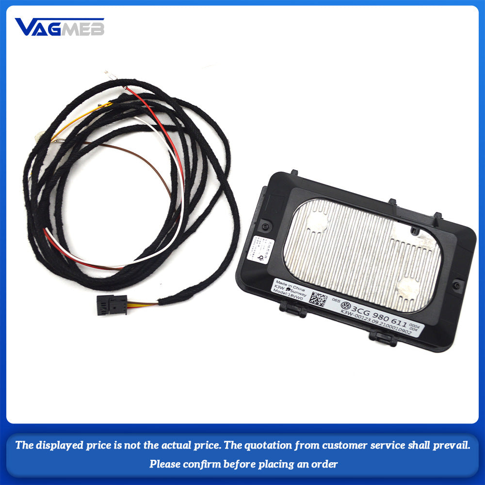 For VW MQB Passat For Skoda karoq Superb MK3 Car mobile phone wireless charging module with wiring harness 3CG 980 611