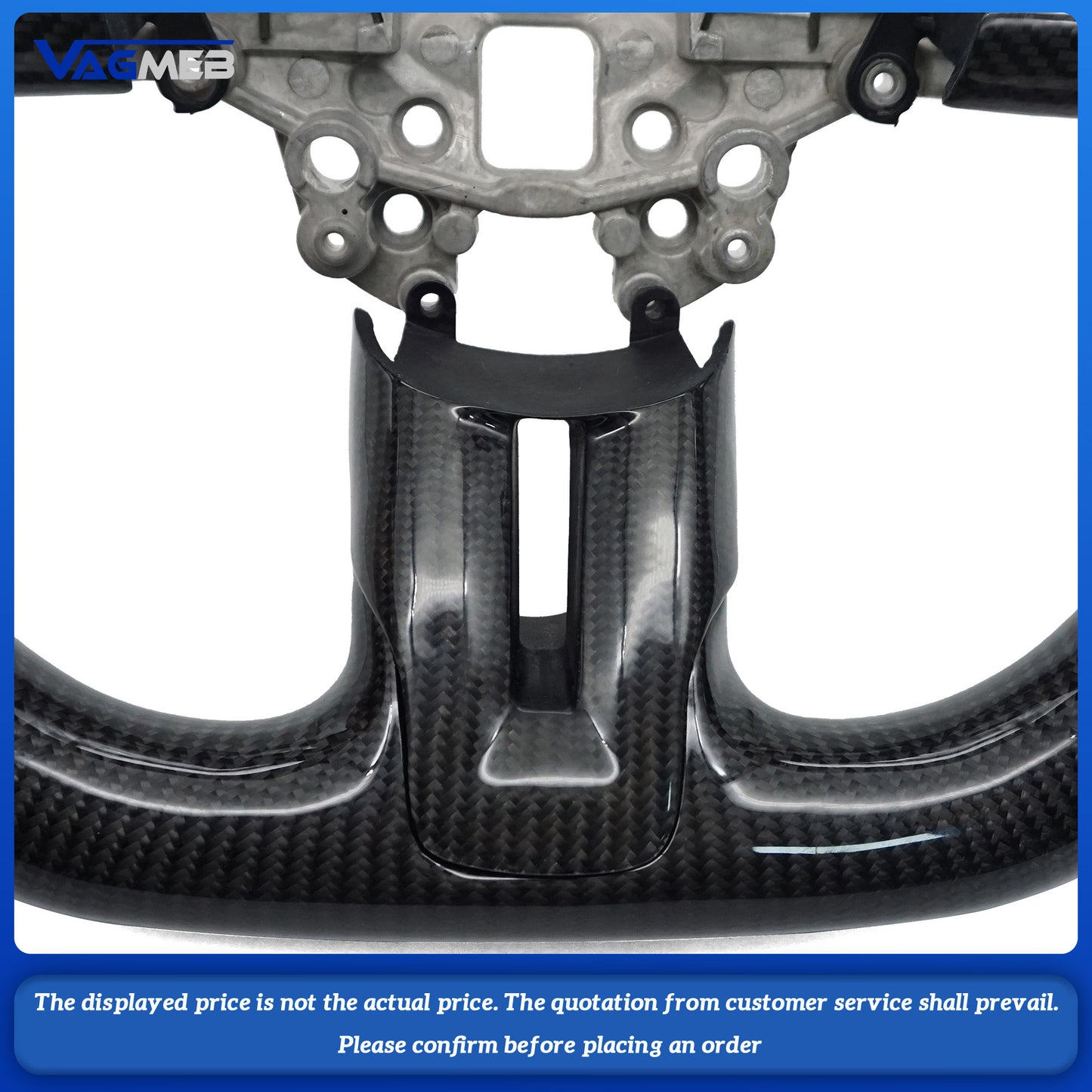 Customized stylized carbon fiber steering wheel For Ford Mustang Sport Wheel 2018