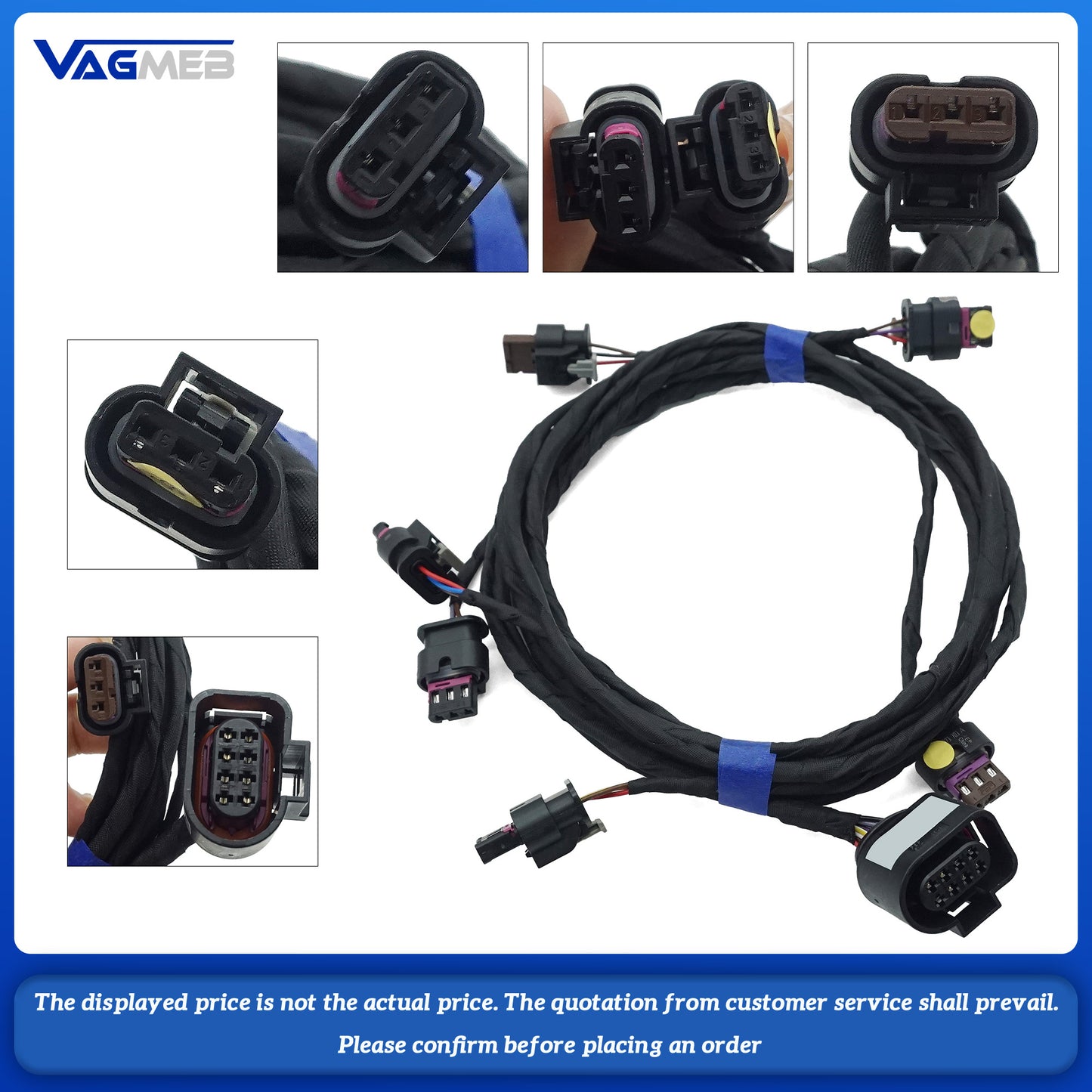 For MQB Skoda Octavia 4K to 12K automatic parking wiring harness