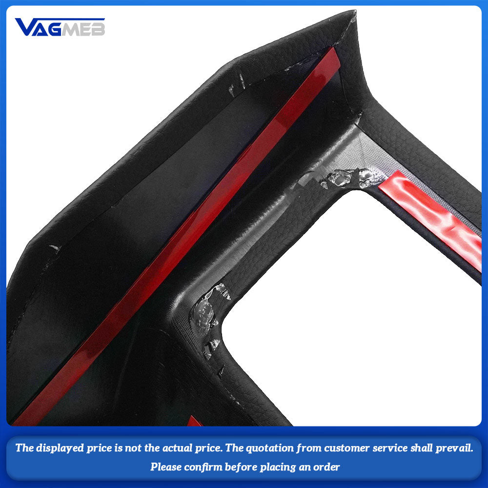 For Audi Q5FY 2018-2024 Rear Air Conditioning Outlet Protective Cover Lnterior Leather Protective Cover Decorative Frame Cover