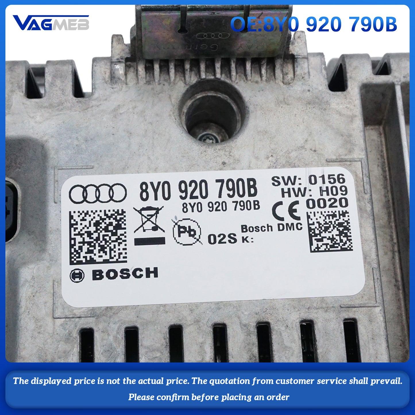 LCD instrument panel virtual cockpit for Audi A3 S3 Q6 8Y0 920 790 B