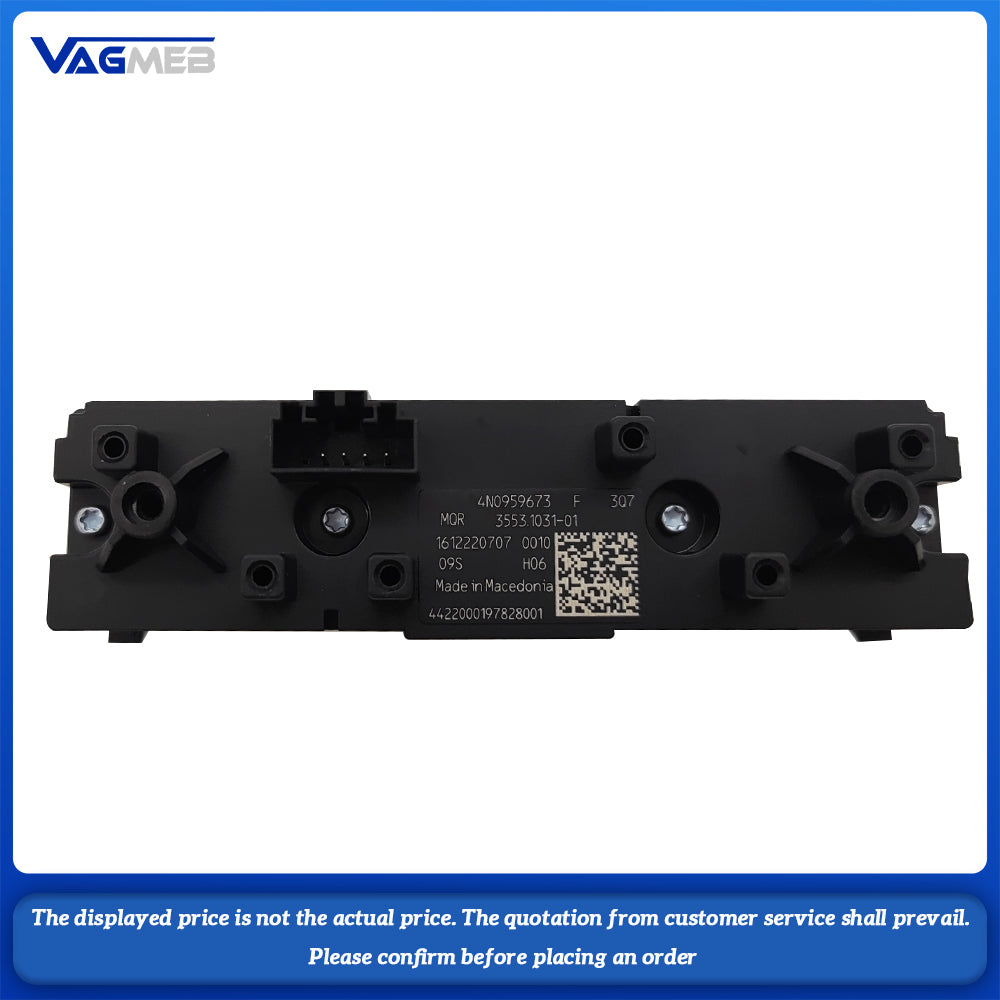 For Audi A6 C8 A7 A8 Q7 Q8 PDC Parking Radar Switch Silver Chrome Multi function Switch 4N0 959 673 F