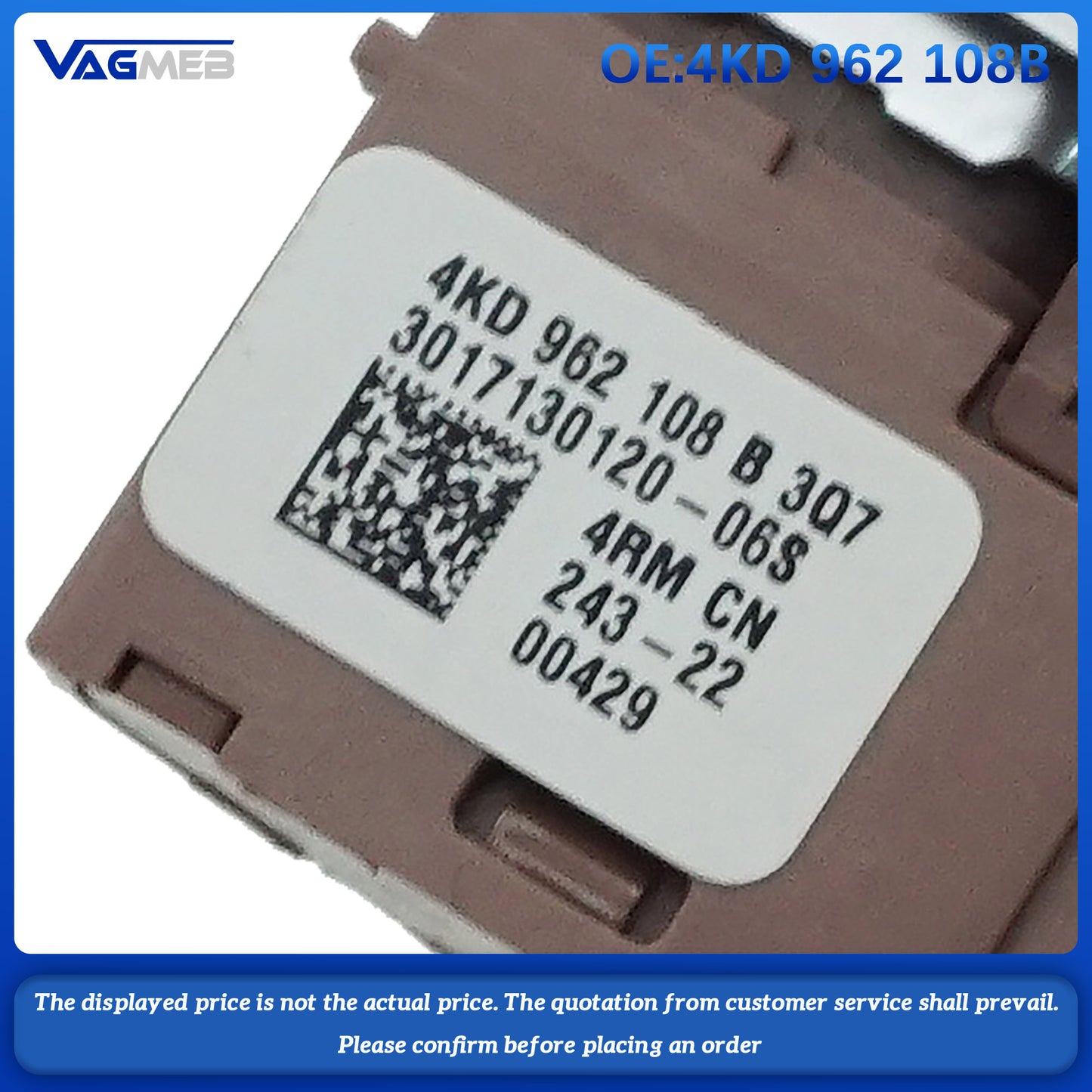 Replacement Switch Car Door Lock Switch For Audi A6C8 4KG 962 108 A 4KD 962 108B