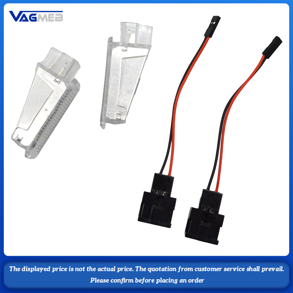 For Audi A3 A4 S4 RS4 A6 RS6 S6 C6 S5 Q5 Q7 A8 S8 LED License Number Plate Light Lamps White light