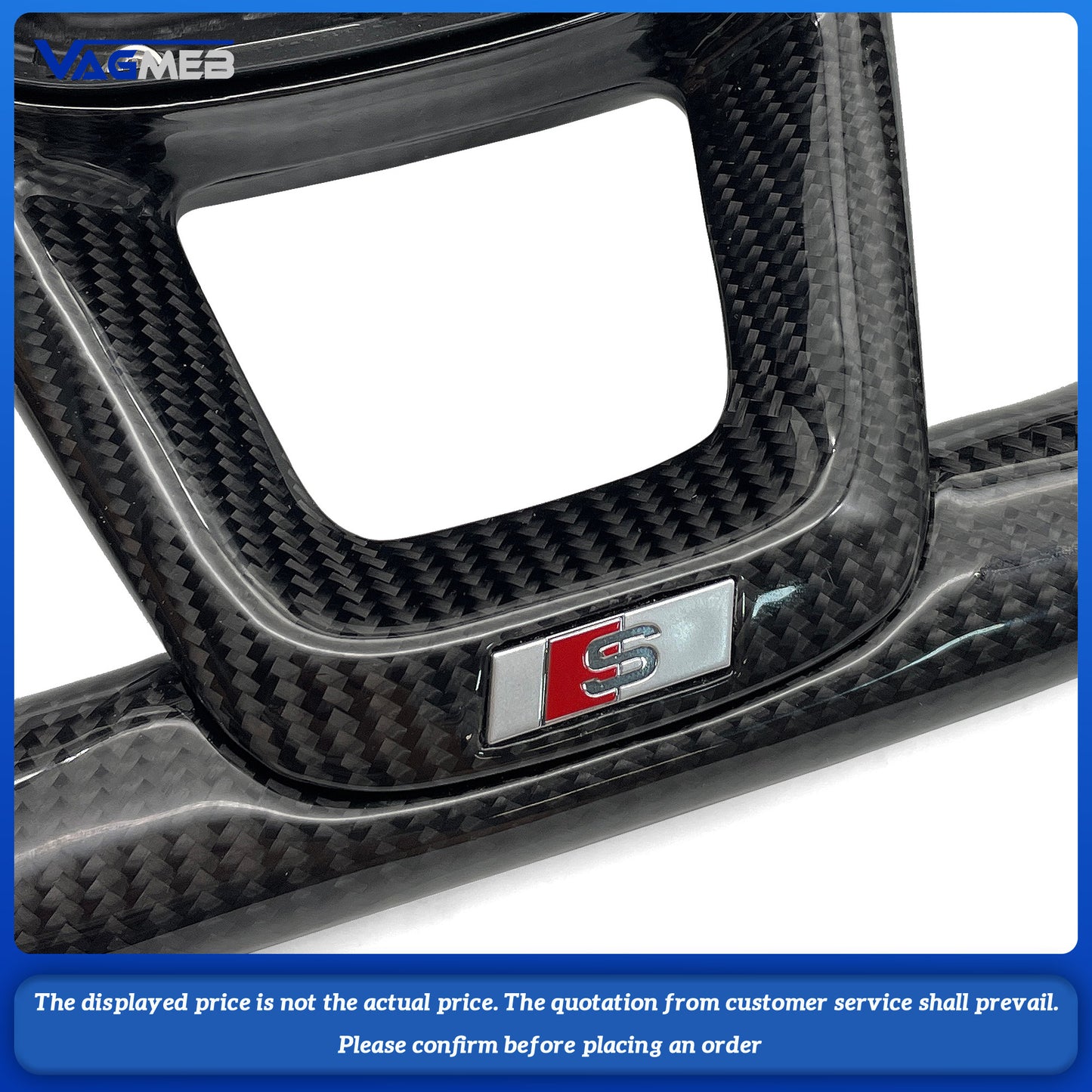Carbon fiber Alcantara multifunctional flat bottomed steering wheel with paddle shifters For Audi Q5 FY