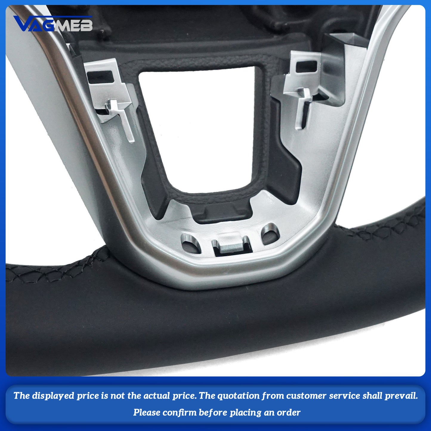 Leather Steering Wheel Multifunction Perforated VW T6.1 Multivan Bus Multifunction Steering Wheel